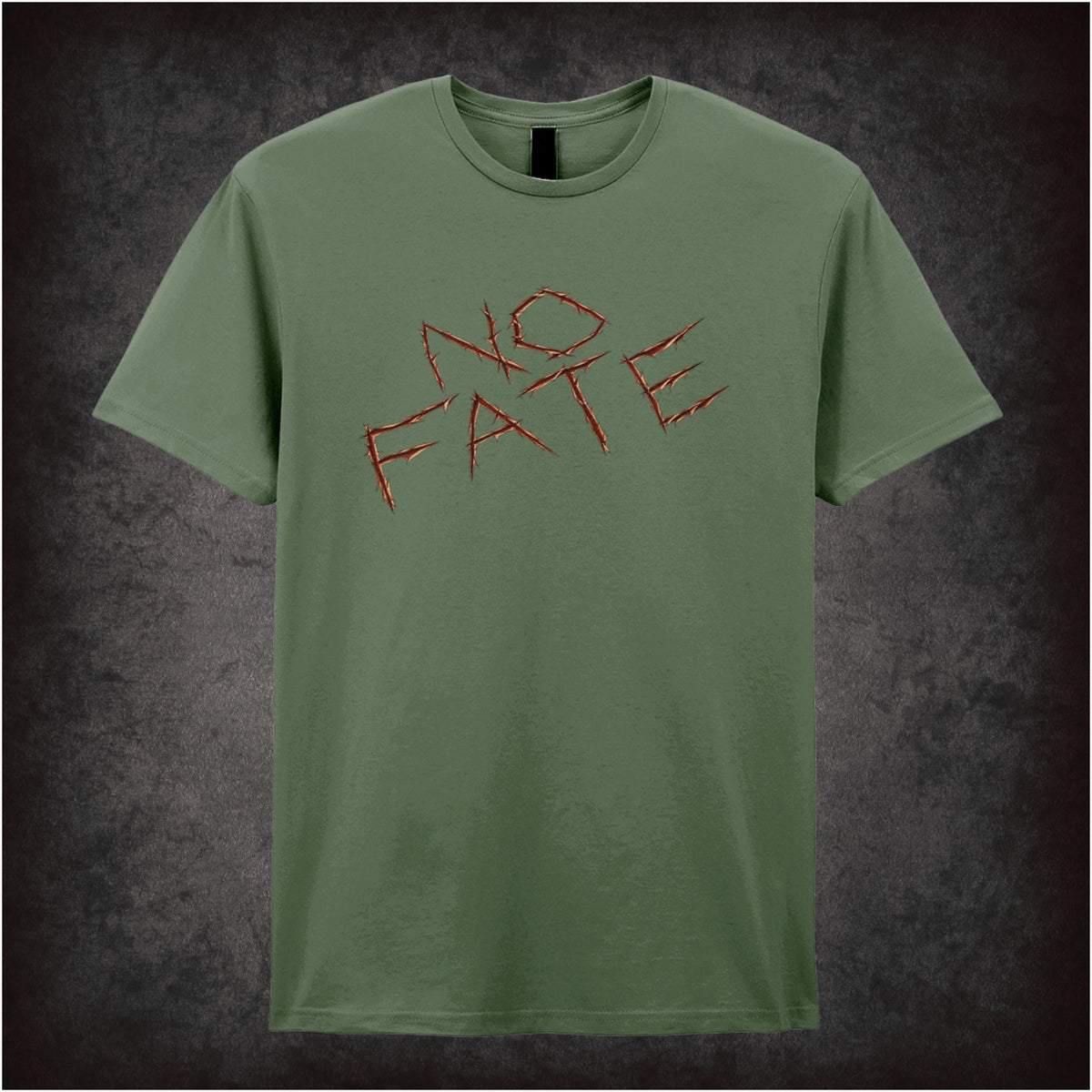 No Fate T-shirt in military green inspired by The Terminator 2