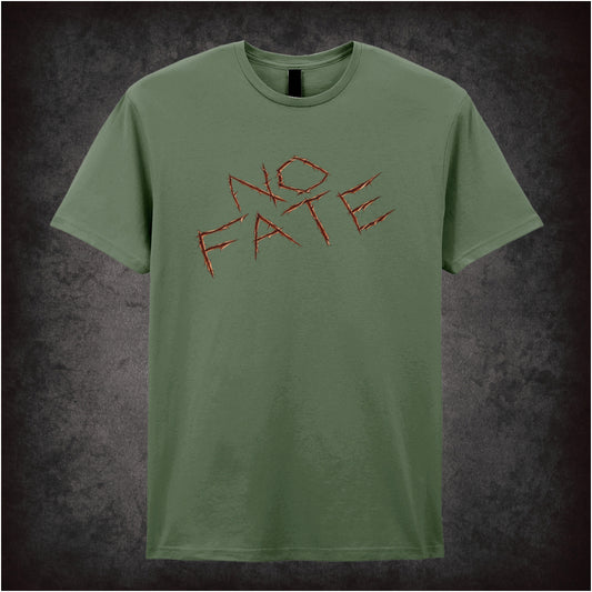 No Fate T-shirt in military green inspired by The Terminator 2