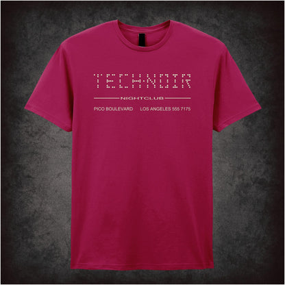 Tech Noir Nightclub – Cult Sci-Fi Graphic T-Shirt