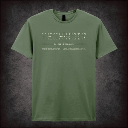 Tech Noir Nightclub – Cult Sci-Fi Graphic T-Shirt