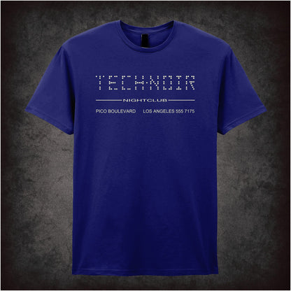 Tech Noir Nightclub – Cult Sci-Fi Graphic T-Shirt