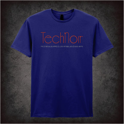 Tech Noir Nightclub Neon – Cult Sci-Fi Graphic T-Shirt