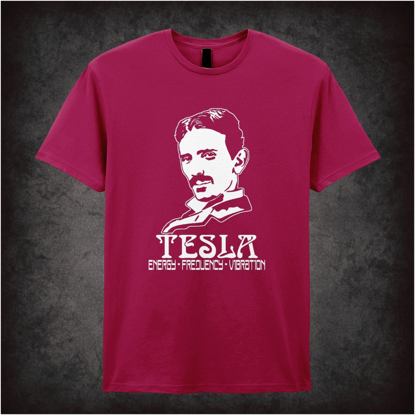 Tesla Energy Vibration Frequency – Cult Science Quote Graphic T-Shirt