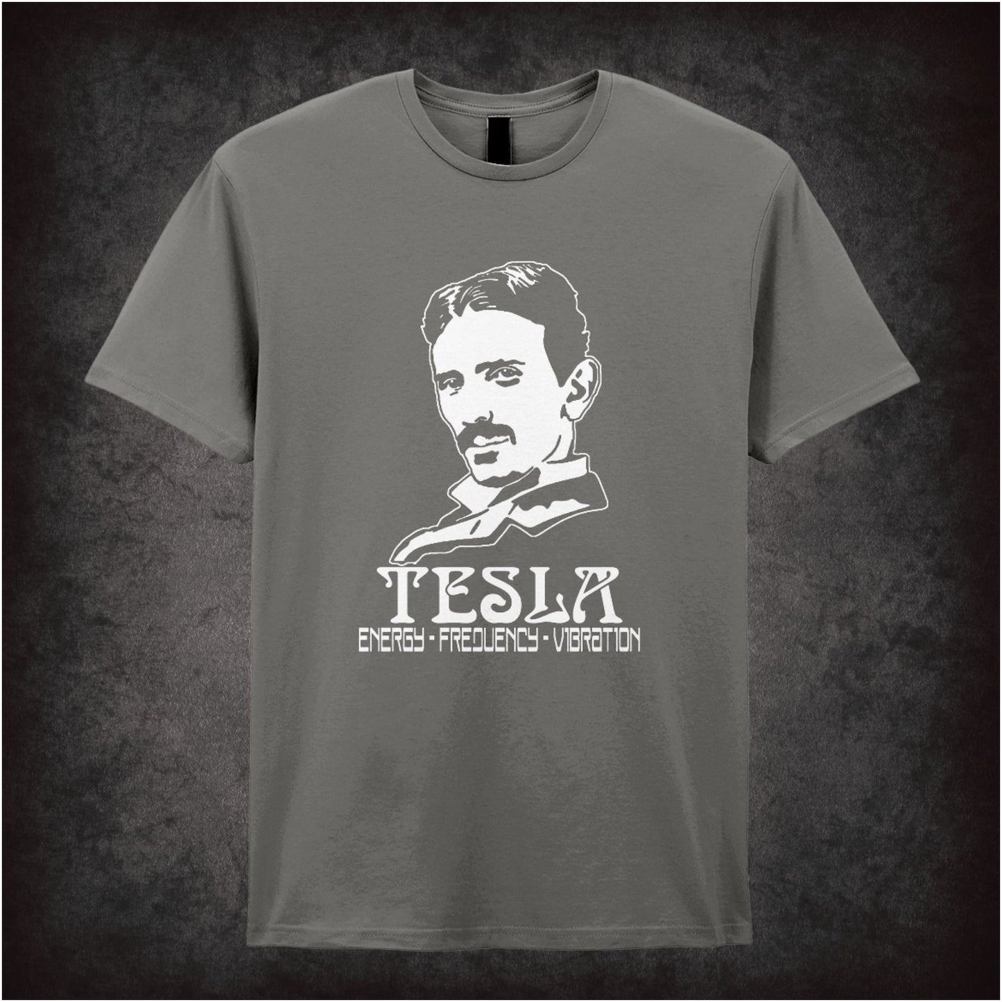 Tesla Energy Vibration Frequency – Cult Science Quote Graphic T-Shirt