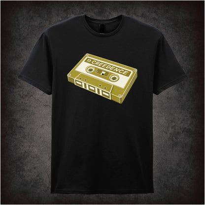 Creedence cassette tape T-shirt in black from The Big Lebowski