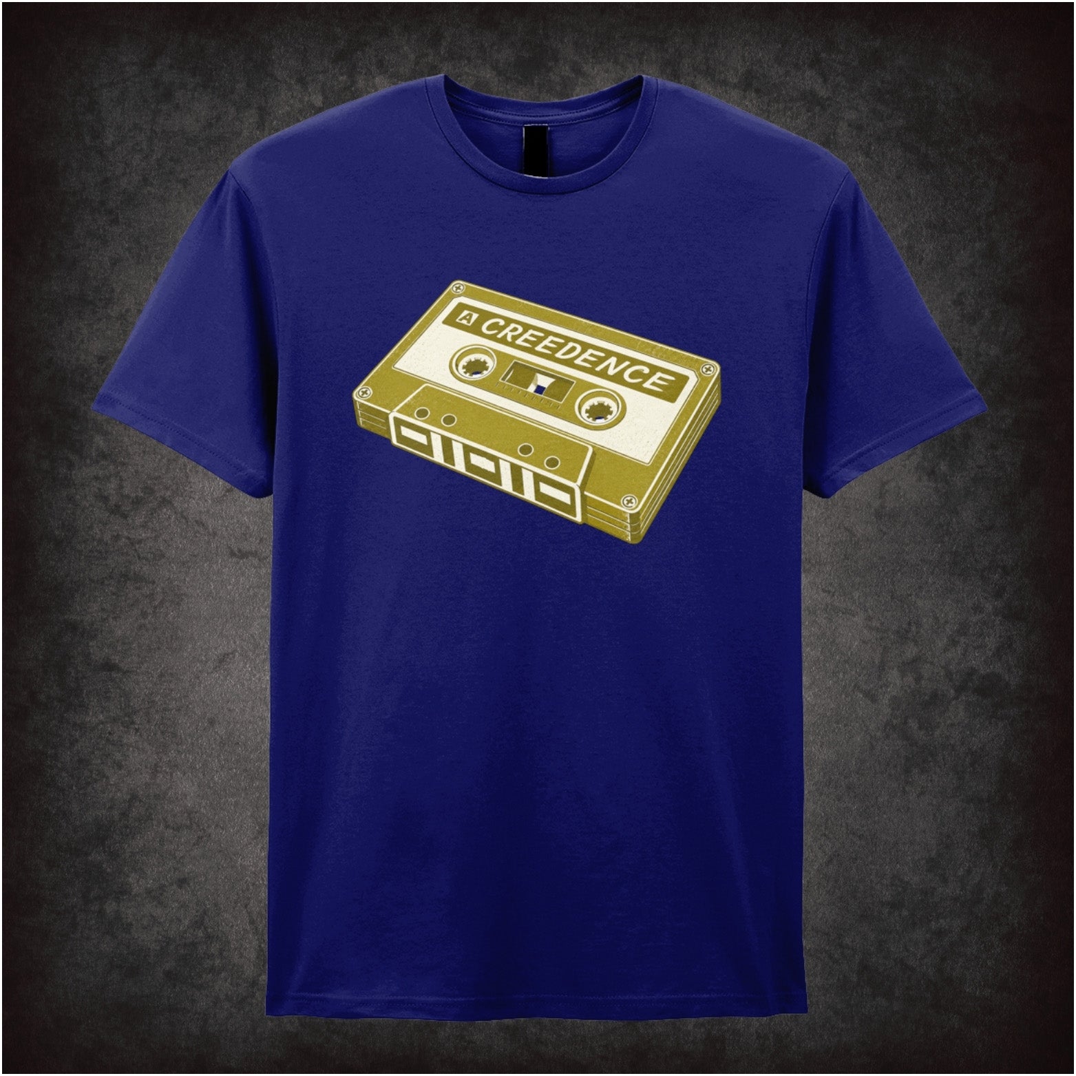 Creedence cassette tape T-shirt in navy from The Big Lebowski