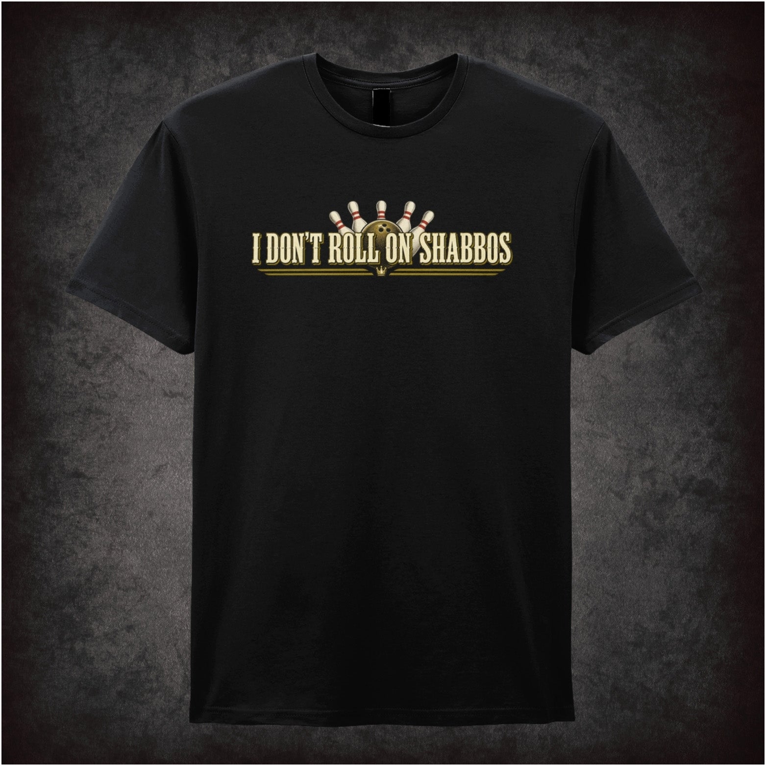Walter Sobchak ‘I don’t roll on Shabbos’ T-shirt in black from The Big Lebowski