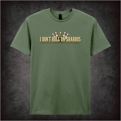 Walter Sobchak ‘I don’t roll on Shabbos’ T-shirt in military green  from The Big Lebowski