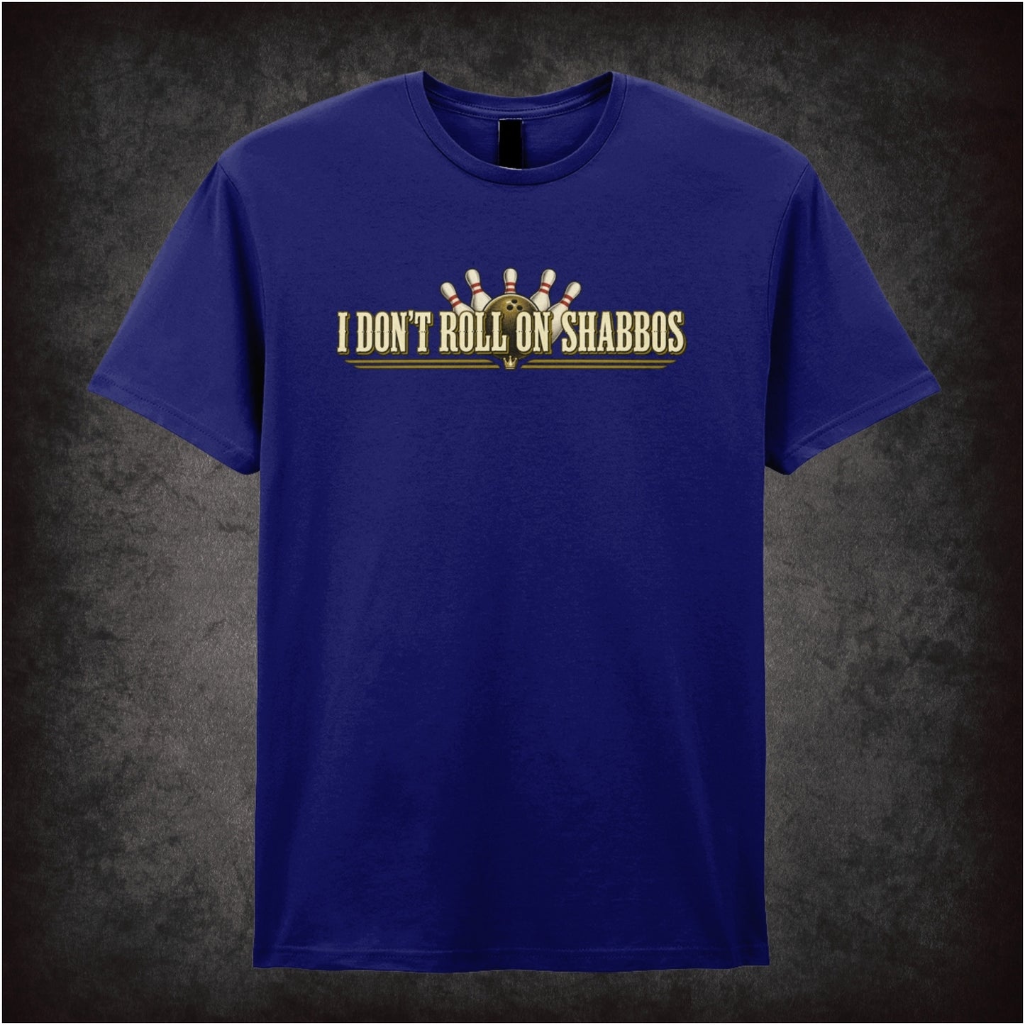 Walter Sobchak ‘I don’t roll on Shabbos’ T-shirt in navy from The Big Lebowski