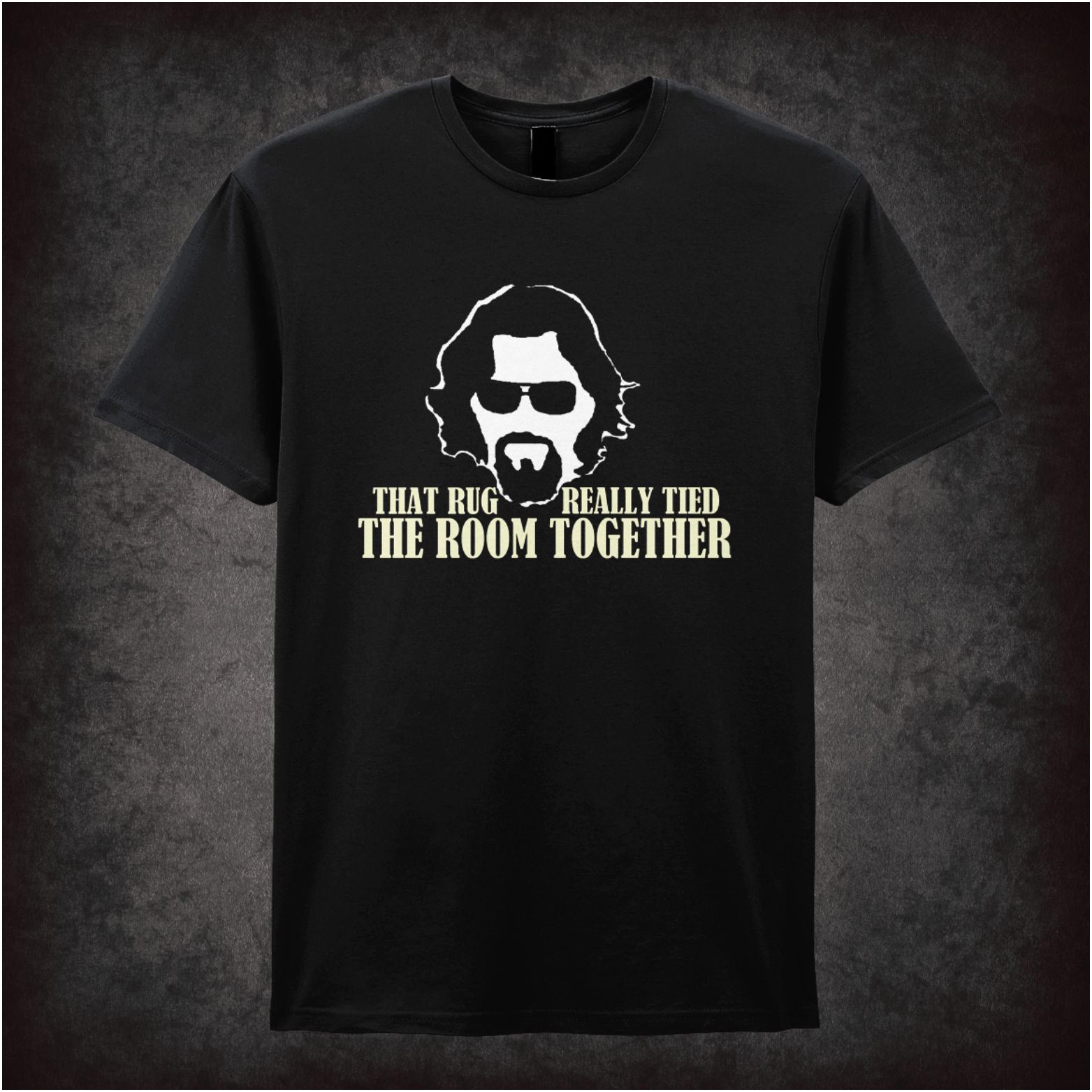 The Dude ‘That rug really tied the room together’ T-shirt from The Big Lebowski