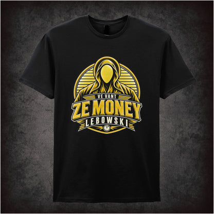 Nihilist quote ‘Ve vant ze money Lebowski’ silhouette T-shirt in black from The Big Lebowski
