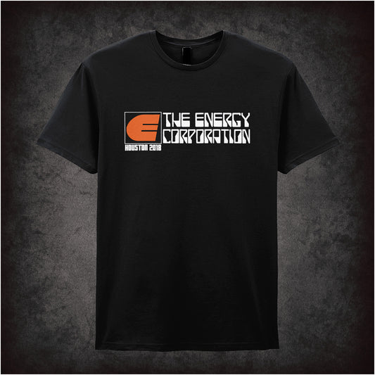 The Energy Corporation Houston 2018 black unisex t-shirt inspired by Rollerball movie soft style fan apparel