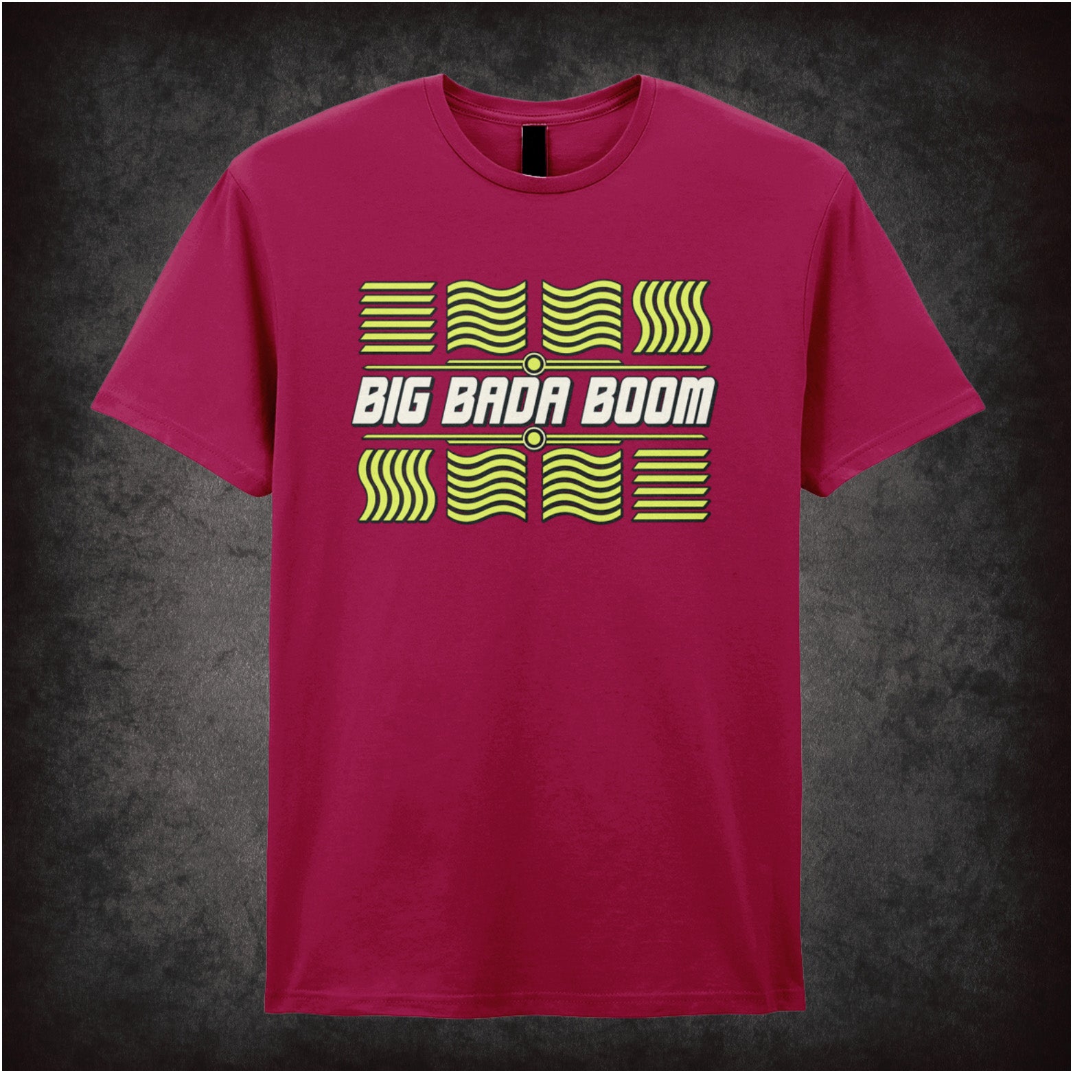 ‘Big bada boom’ elements graphic T-shirt in cardinal red from The Fifth Element