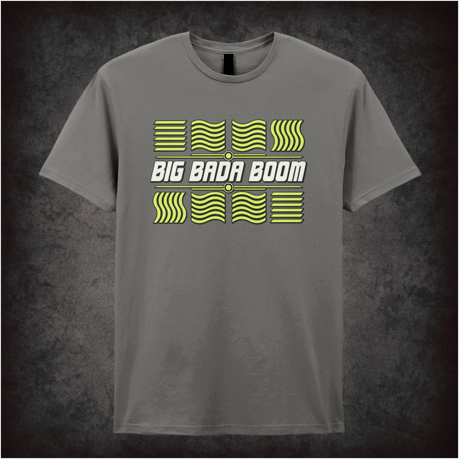 ‘Big bada boom’ elements graphic T-shirt in charcoal from The Fifth Element