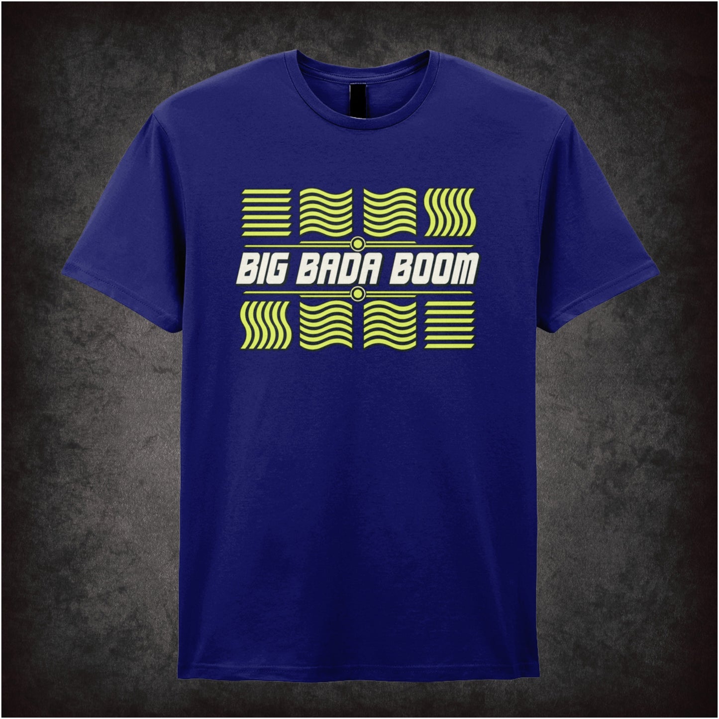 ‘Big bada boom’ elements graphic T-shirt in navy from The Fifth Element