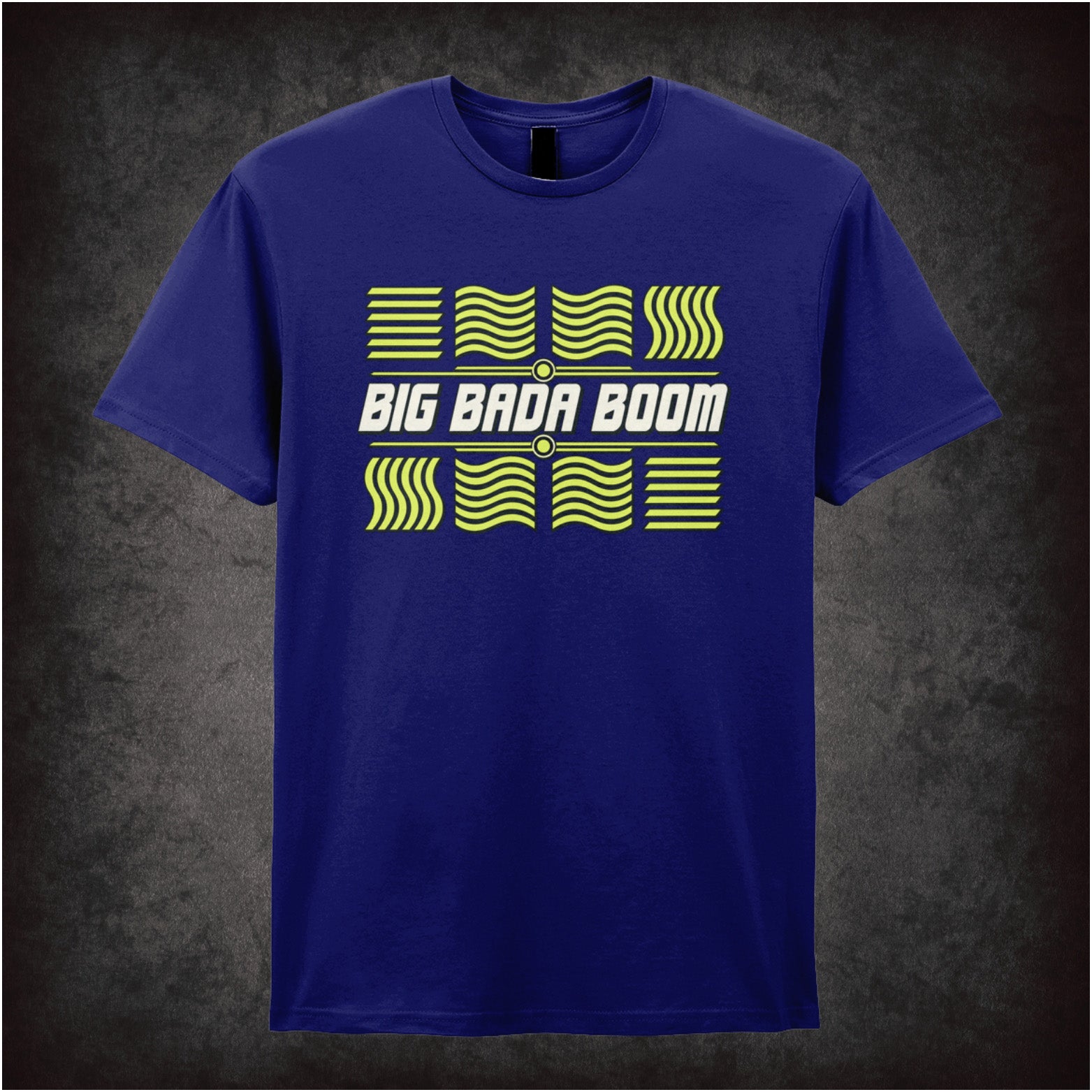 ‘Big bada boom’ elements graphic T-shirt in navy from The Fifth Element