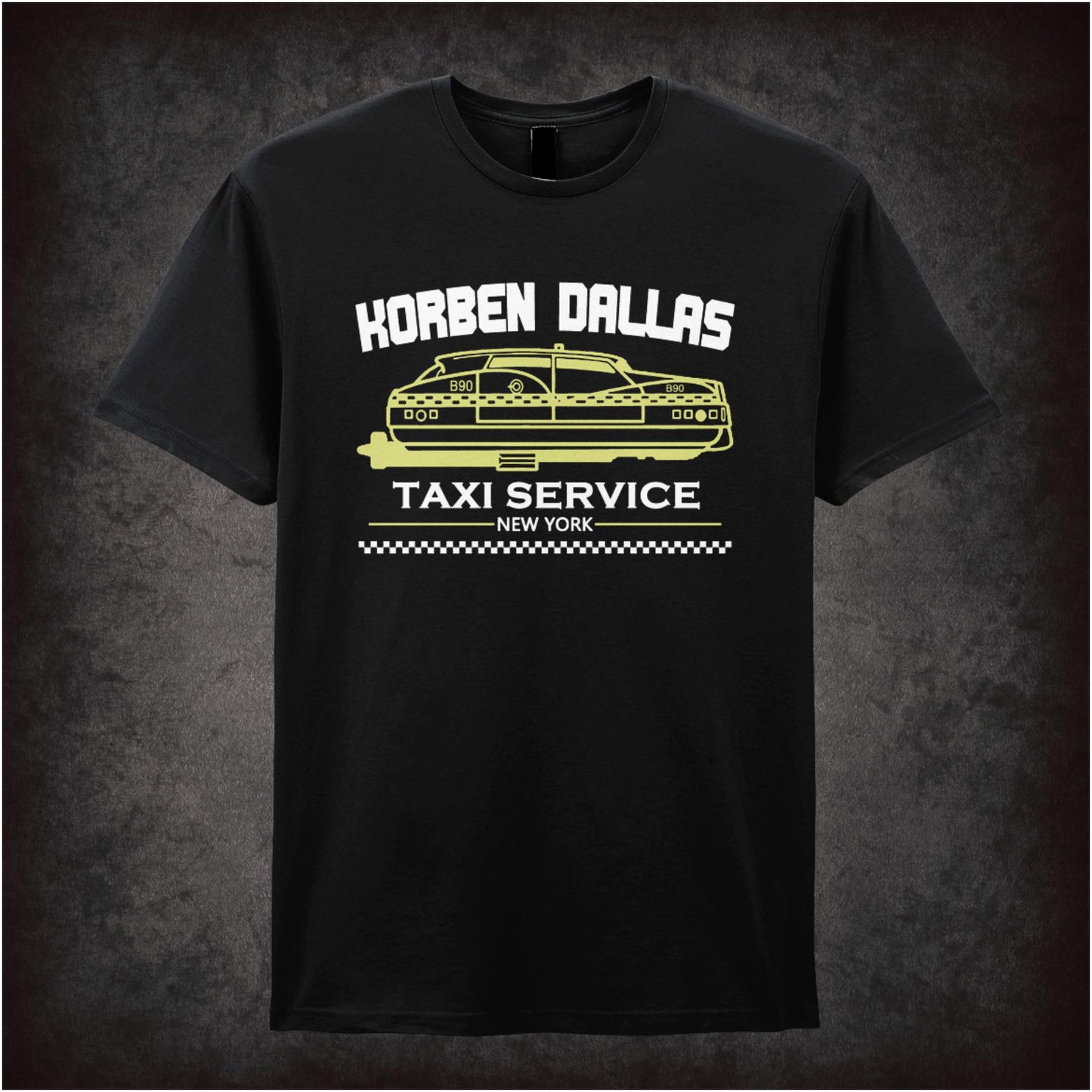 Korben Dallas Taxi Service – Cult Sci-Fi Graphic T-Shirt