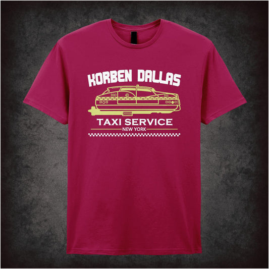 Korben Dallas Taxi Service logo T-shirt from The Fifth Element