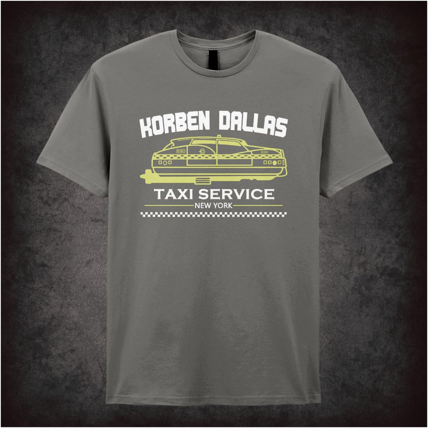 Korben Dallas Taxi Service – Cult Sci-Fi Graphic T-Shirt
