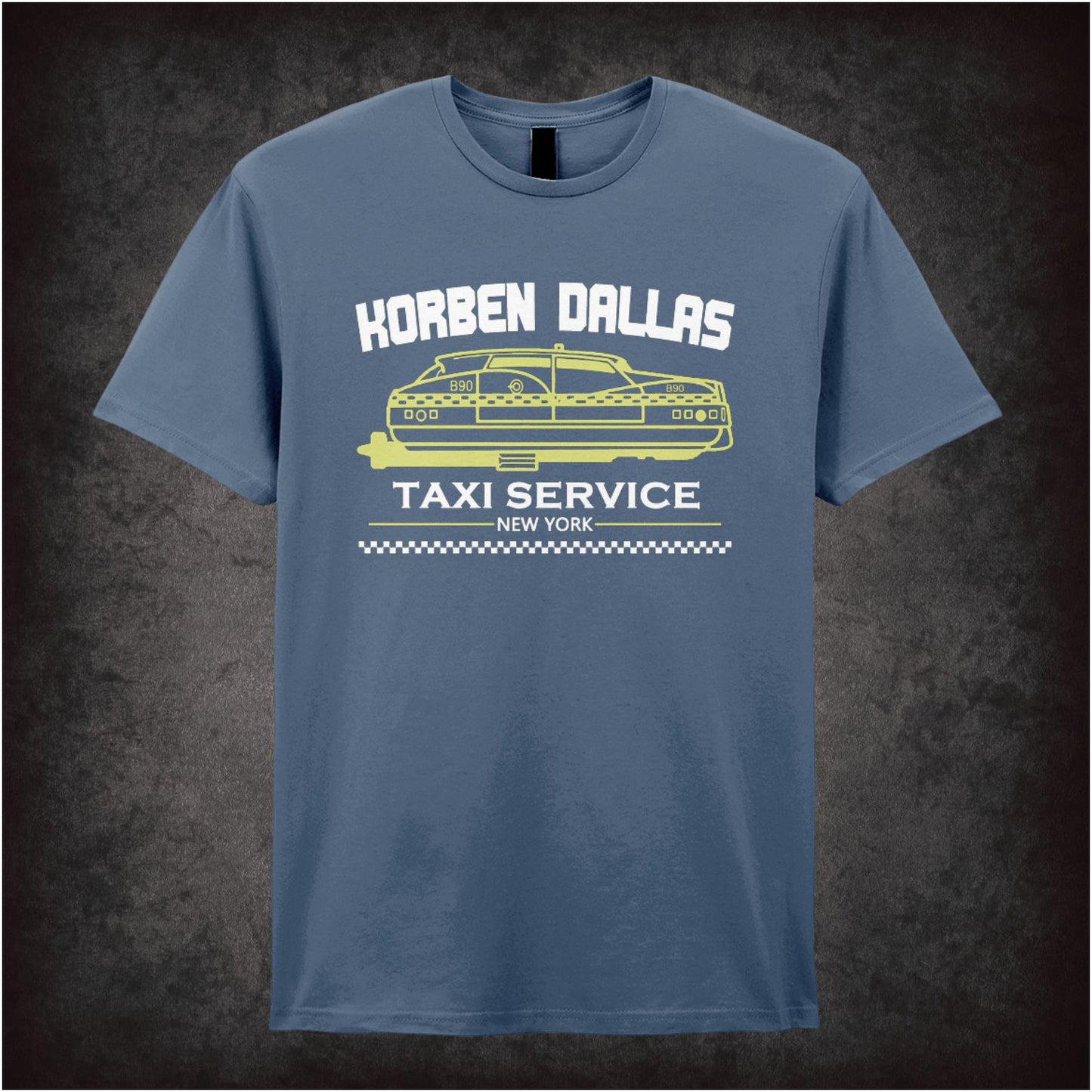 Korben Dallas Taxi Service – Cult Sci-Fi Graphic T-Shirt