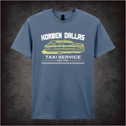 Korben Dallas Taxi Service – Cult Sci-Fi Graphic T-Shirt