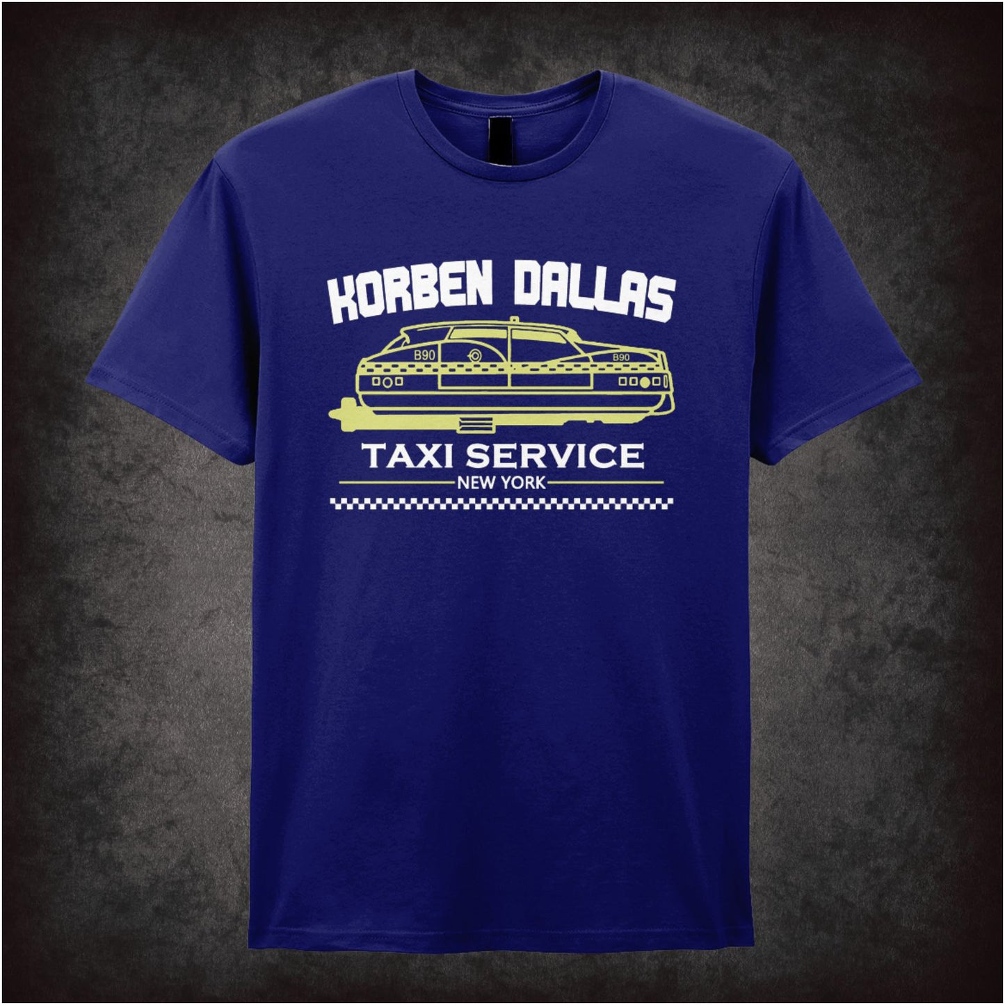 Korben Dallas Taxi Service – Cult Sci-Fi Graphic T-Shirt
