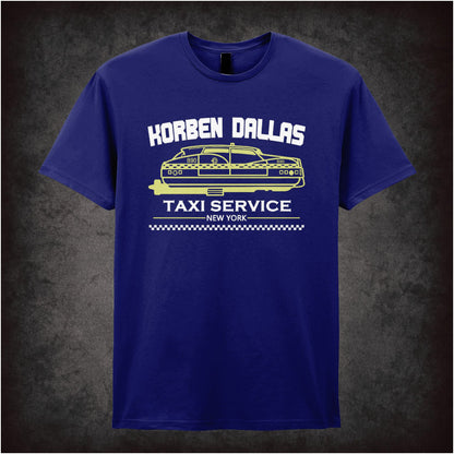 Korben Dallas Taxi Service – Cult Sci-Fi Graphic T-Shirt