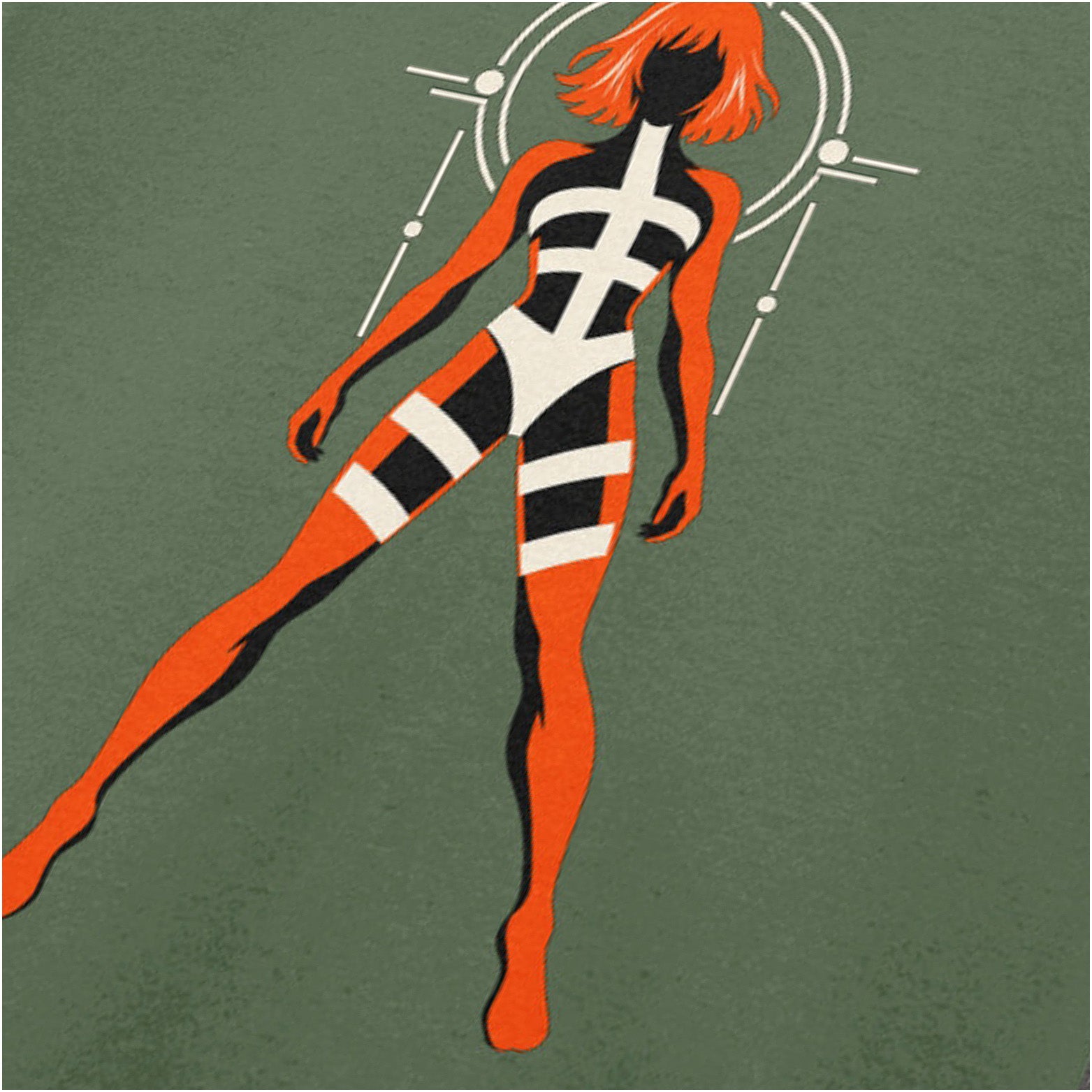Leeloo T-shirt in military green from The Fifth Element