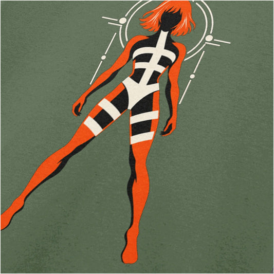 Leeloo T-shirt in military green from The Fifth Element