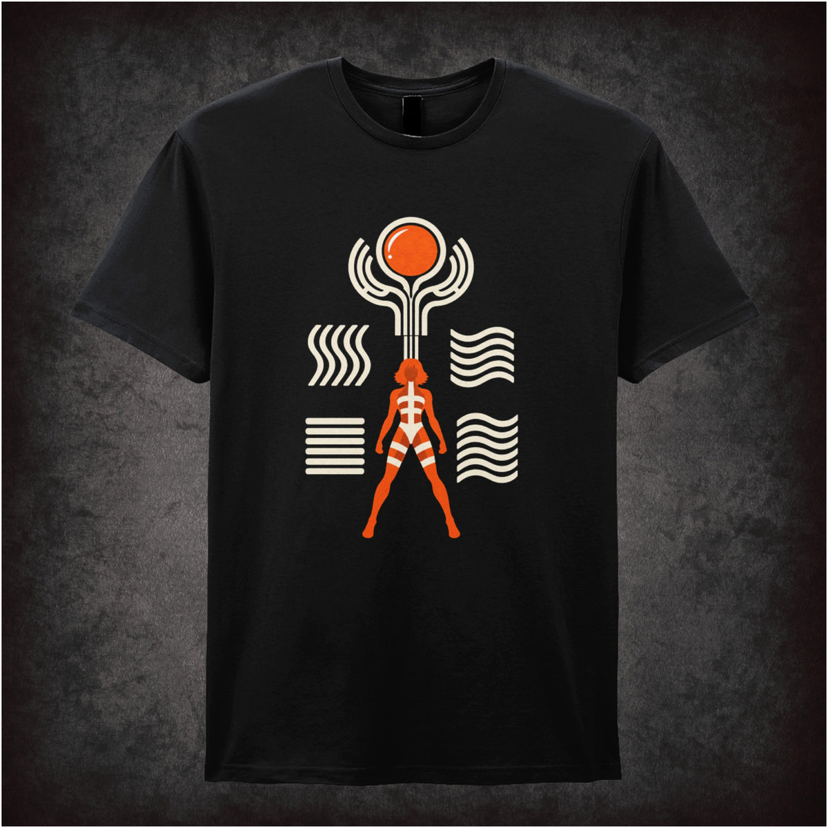 Leeloo Symbols T-shirt in black from The Fifth Element