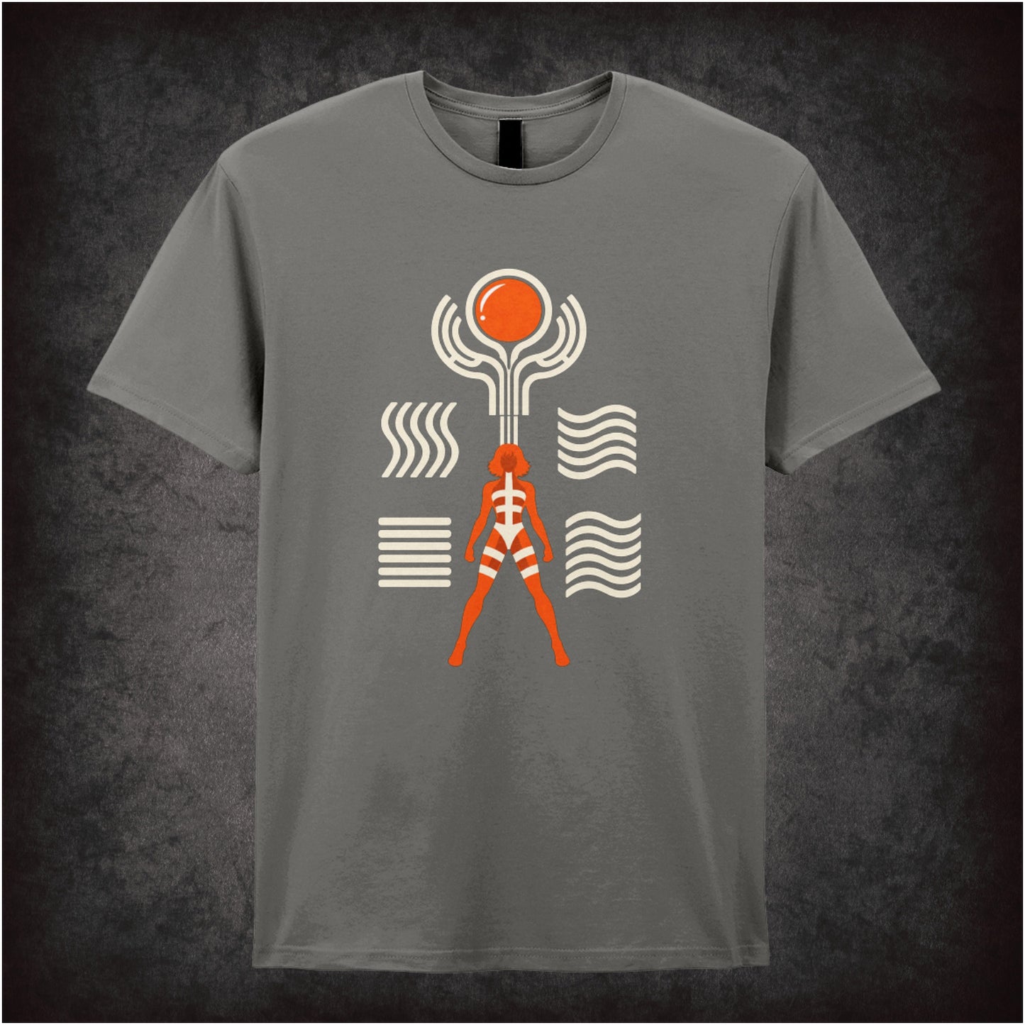 Leeloo Symbols T-shirt in charcoal from The Fifth Element