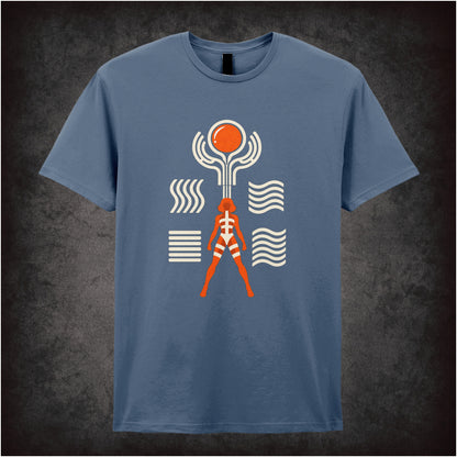 Leeloo Symbols T-shirt in indigo from The Fifth Element