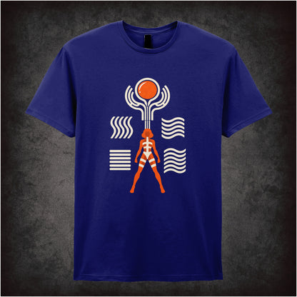 Leeloo Symbols T-shirt in navy from The Fifth Element