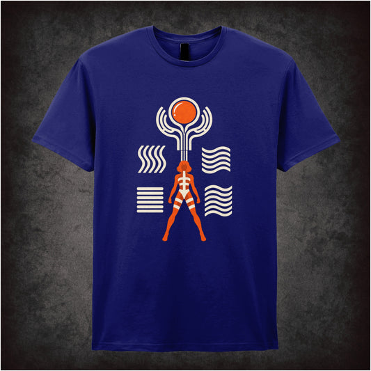 Leeloo Symbols T-shirt in navy from The Fifth Element