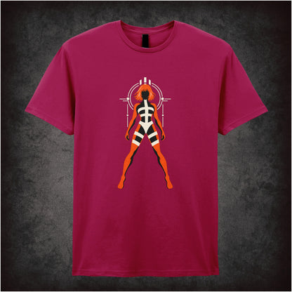 Leeloo T-shirt in cardinal red from The Fifth Element