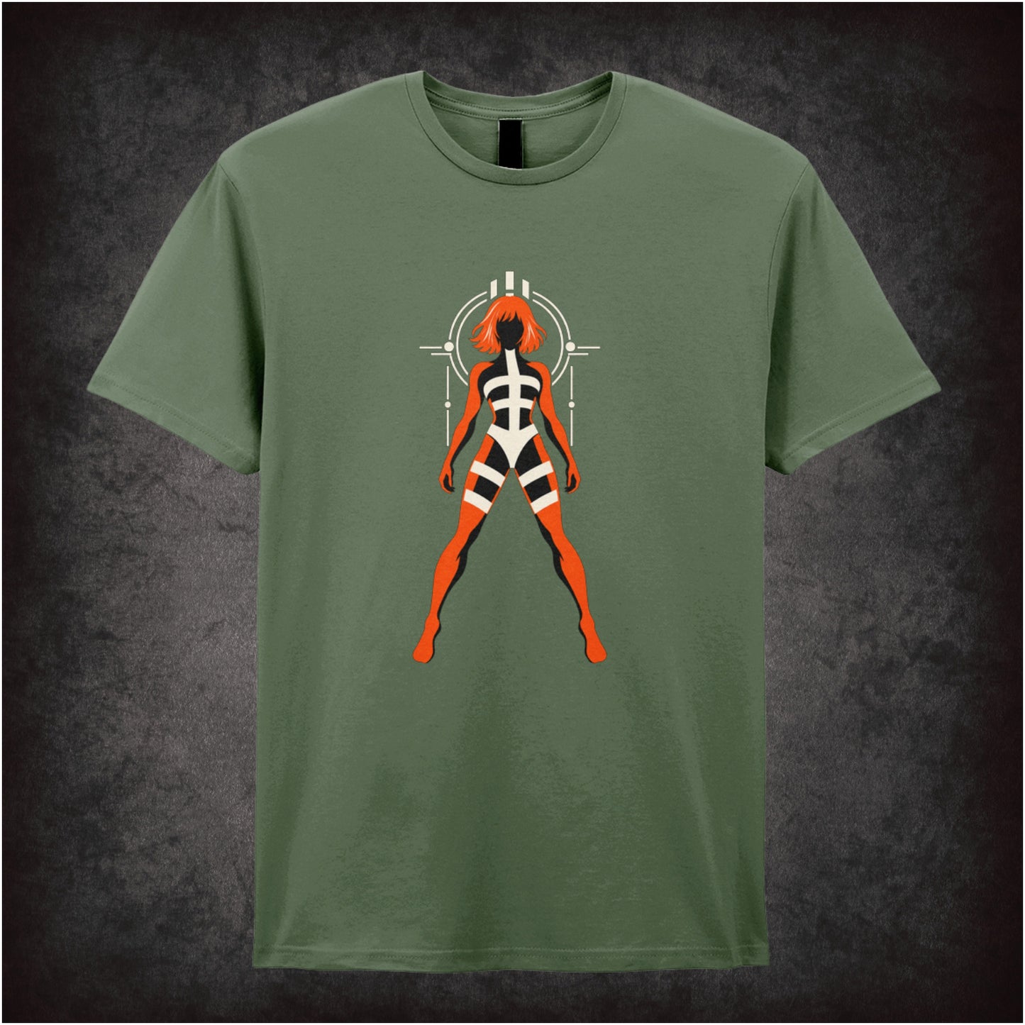 Leeloo T-shirt in military green from The Fifth Element