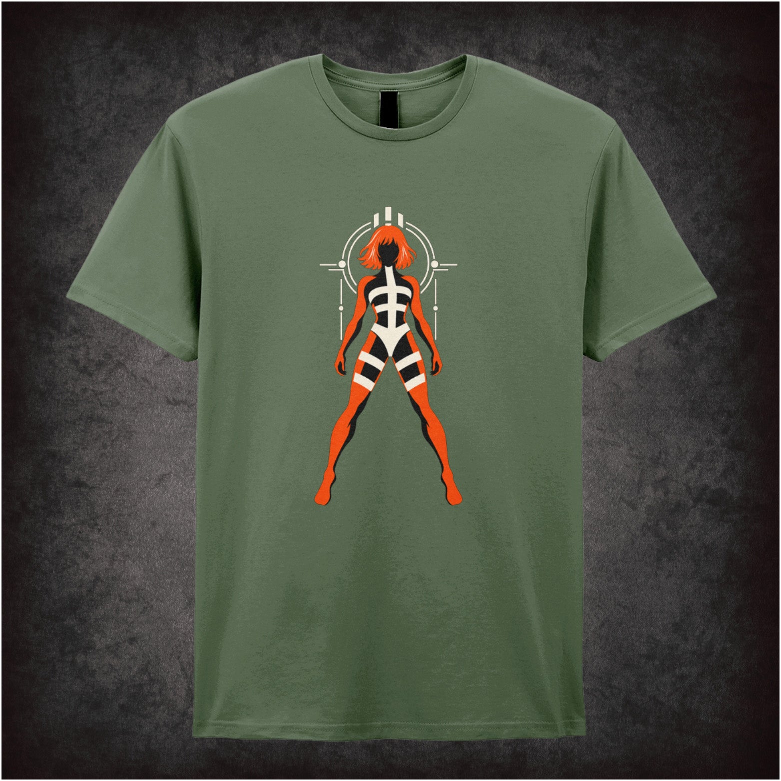 Leeloo T-shirt in military green from The Fifth Element
