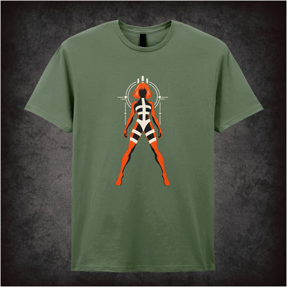 Leeloo T-shirt in military green from The Fifth Element