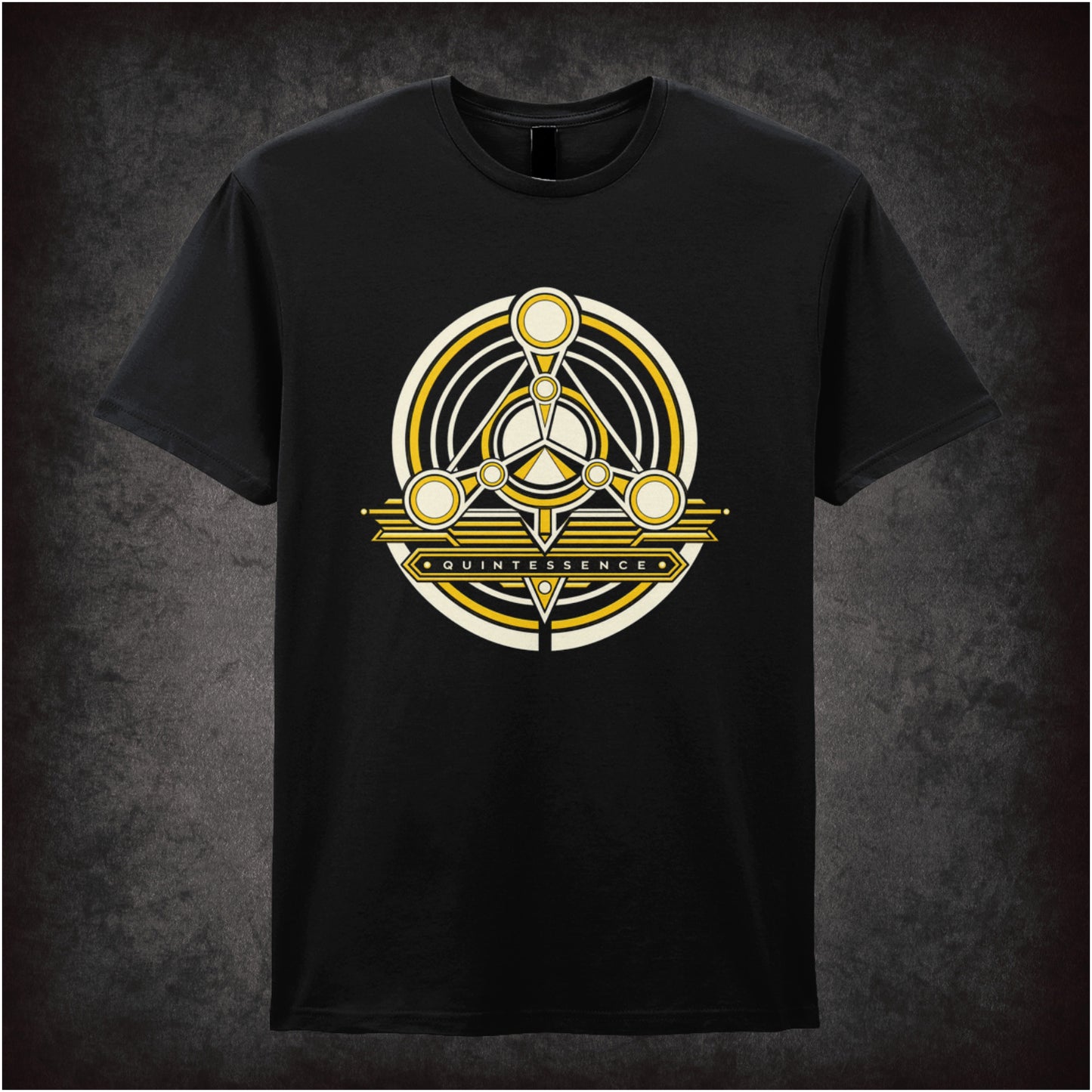 Quintessence symbol T-shirt in black from The Fifth Element