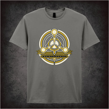 Quintessence symbol T-shirt in charcoal from The Fifth Element