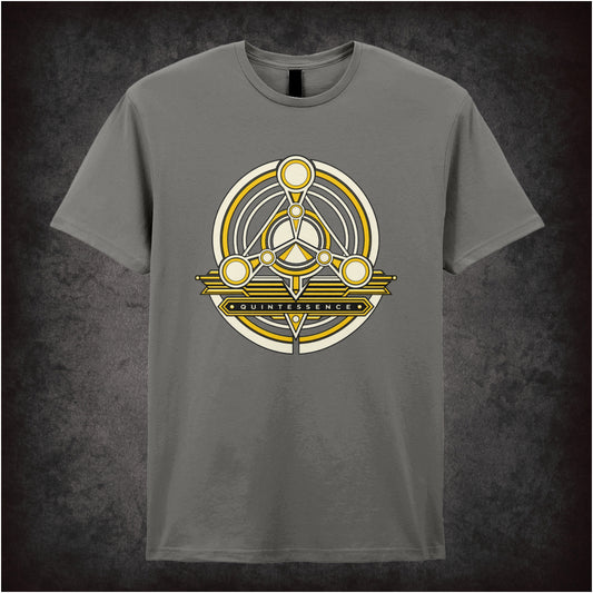Quintessence symbol T-shirt in charcoal from The Fifth Element