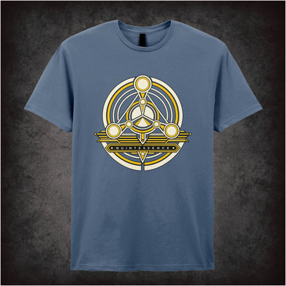Quintessence symbol T-shirt in indigo from The Fifth Element