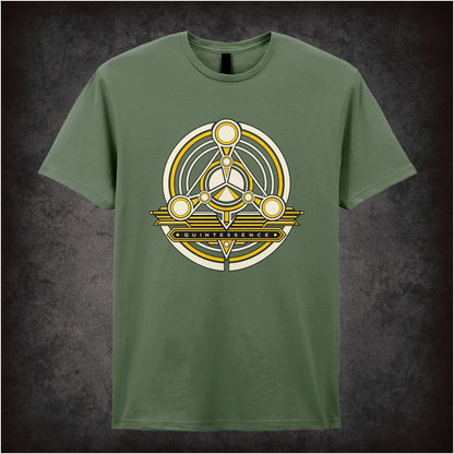 Quintessence symbol T-shirt in military green from The Fifth Element