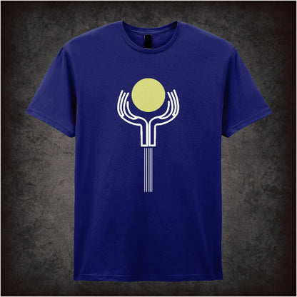 Divine Light symbol (Eternal Flame temple) T-shirt from The Fifth Element