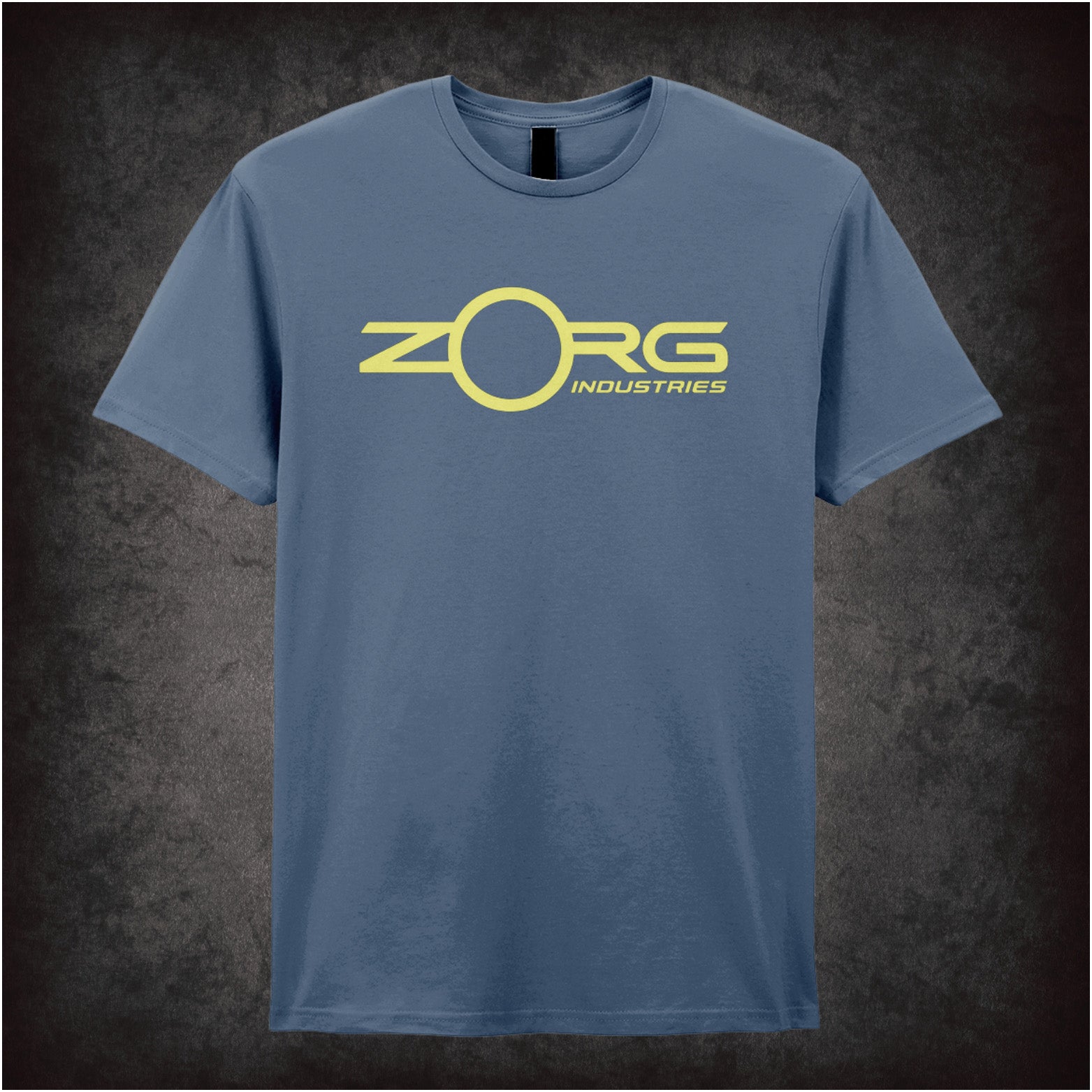 Zorg Industries logo T-shirt in indigo from The Fifth Element
