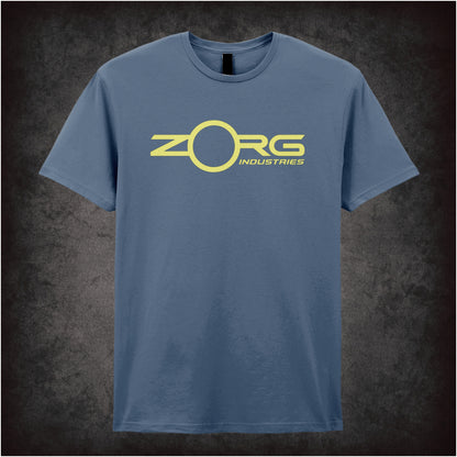Zorg Industries logo T-shirt in indigo from The Fifth Element