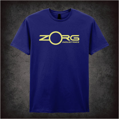 Zorg Industries logo T-shirt in navy from The Fifth Element
