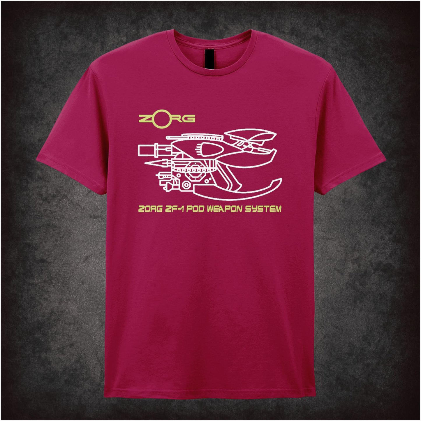 Zorg Industries Weapons System – Cult Sci-Fi Graphic T-Shirt