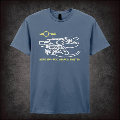 Zorg Industries Weapons System – Cult Sci-Fi Graphic T-Shirt