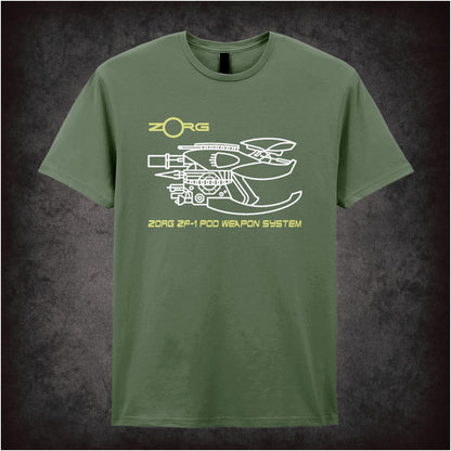 Zorg Industries Weapons System – Cult Sci-Fi Graphic T-Shirt
